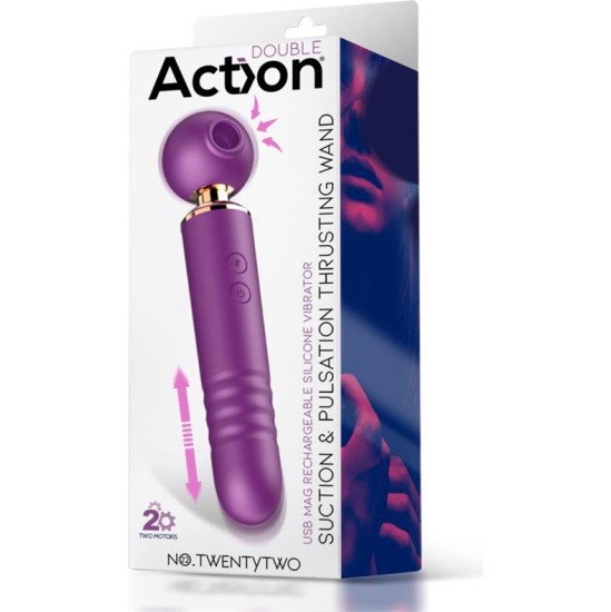 Action No. TwentyTwo Clitoris Sucker 3 in 1 with Pulsation and Thrusting
