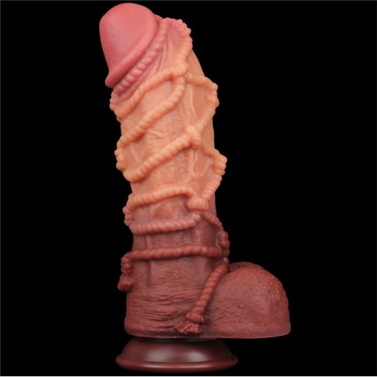 Lovetoy Dildo Dual Layer King Size Nature 10.5