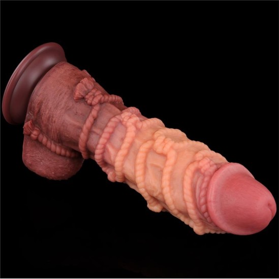 Lovetoy Dildo Dual Layer King Size Nature 10.5