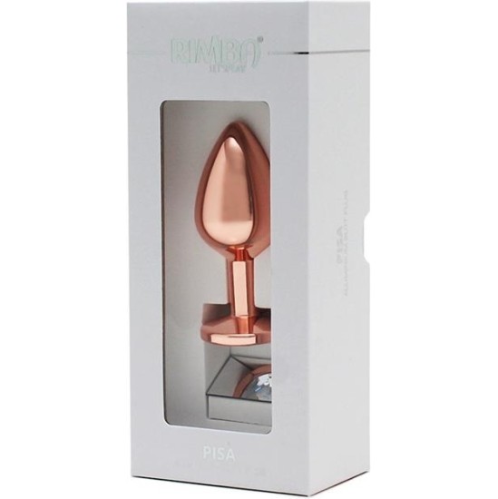 Rimba Toys Pisa Butt Plug with Jewel Pisa Rose Gold
