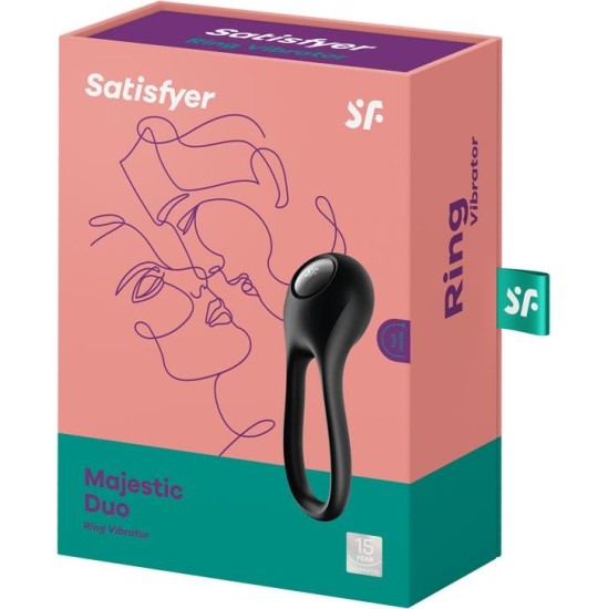 Satisfyer Penis Ring Majestic Duo USB Black