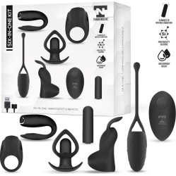 Tardenoche Six-In-One Vibrating Bullet and 6 Silicone Accessories Kit