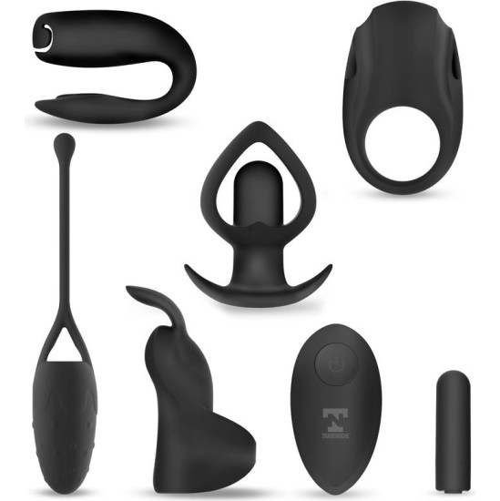 Tardenoche Six-In-One Vibrating Bullet and 6 Silicone Accessories Kit