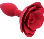 A-Gusto Rose Silicone Butt Plug Red