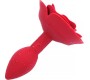 A-Gusto Rose Silicone Butt Plug Red