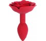 A-Gusto Rose Silicone Butt Plug Red