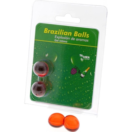 Brazilian Balls Set 2 Brazilian Balls Explosion Strawberry and Champnage Aroma