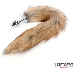 Latetobed Bdsm Line Anal plug with tailBrown 40 cm