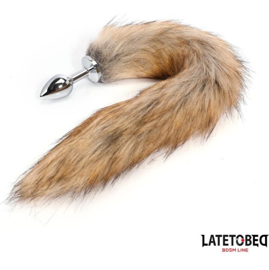Latetobed Bdsm Line Anal plug with tailBrown 40 cm
