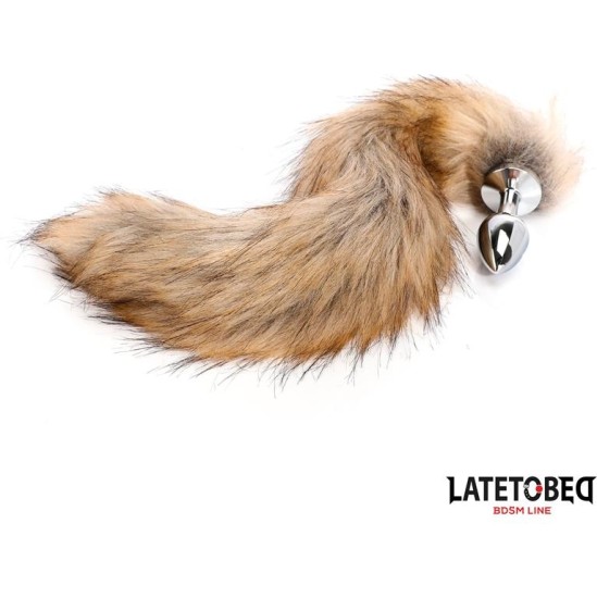 Latetobed Bdsm Line Anal plug with tailBrown 40 cm