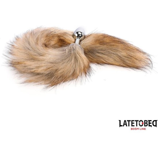 Latetobed Bdsm Line Anal plug with tailBrown 40 cm