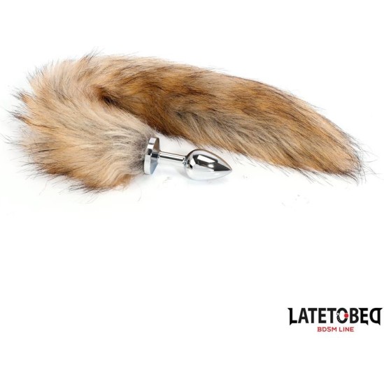 Latetobed Bdsm Line Anal plug with tailBrown 40 cm