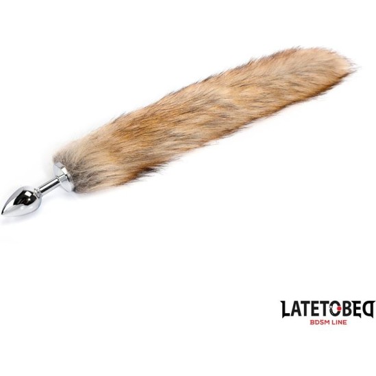 Latetobed Bdsm Line Anal plug with tailBrown 40 cm