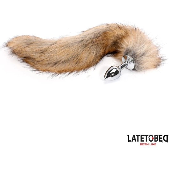 Latetobed Bdsm Line Anal plug with tailBrown 40 cm