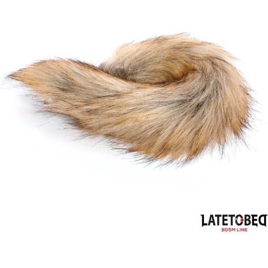 Latetobed Bdsm Line Anal plug with tailBrown 40 cm