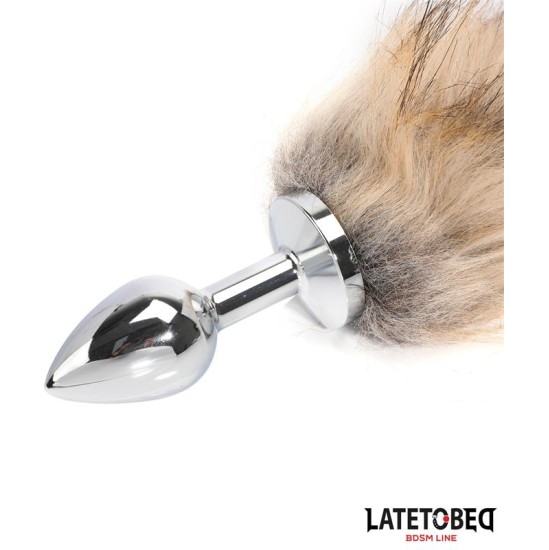 Latetobed Bdsm Line Anal plug with tailBrown 40 cm