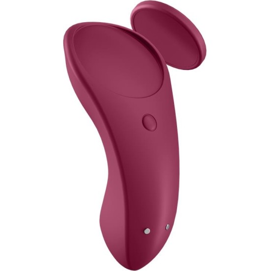 Satisfyer Sexy Secret Panty Vibrator Wine Red