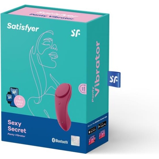 Satisfyer Sexy Secret Panty Vibrator Wine Red
