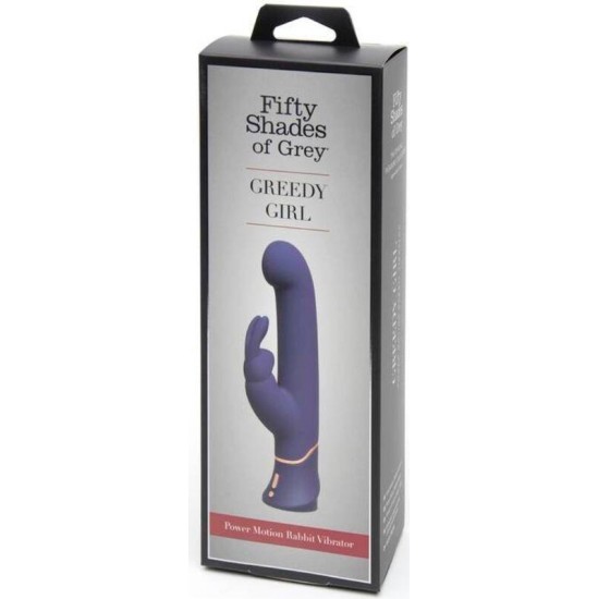 Fifty Shades Of Grey Greedy Girl Vibe with Thrusiting Movements G-Spot Stimulator and Rabbit Purple