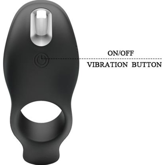 Prettylove Vibrating Penis Ring USB Silicone