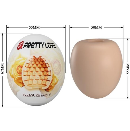 Prettylove Masturbator Egg Pleasure Egg II Orange