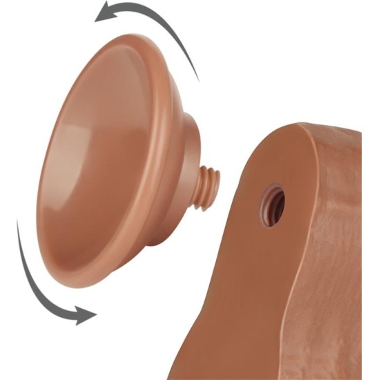 Lovetoy Dildo Sliding Skin 8.5 Brown