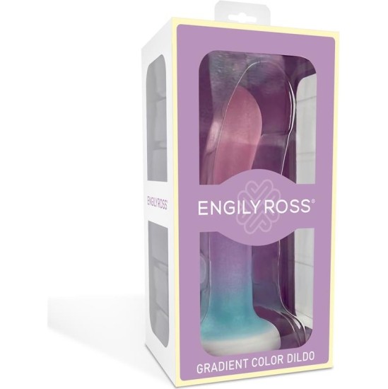 Dildox By Engily Ross Color Gradient Colour with Suction Cup 13.6 cm