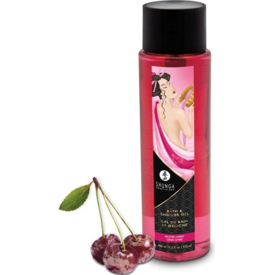 Shunga Bath and Shower Gel Frosted Cherry