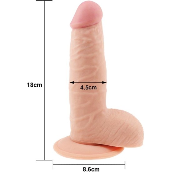 Lovetoy Dildo The Ultra Soft Dude 7.5 Flesh