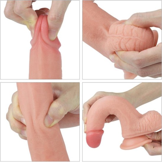 Lovetoy Dildo Nature 8 Liquid Silicone Flesh