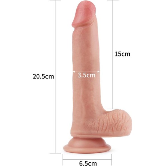 Lovetoy Dildo Nature 8 Liquid Silicone Flesh