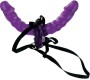 Fetish Fantasy Series Double Delight Strap-on 15 cm Purple