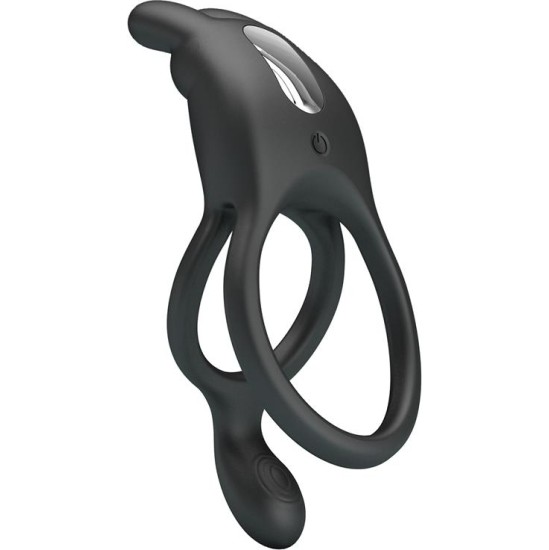 Prettylove Seth Vibrating Double Cock Ring