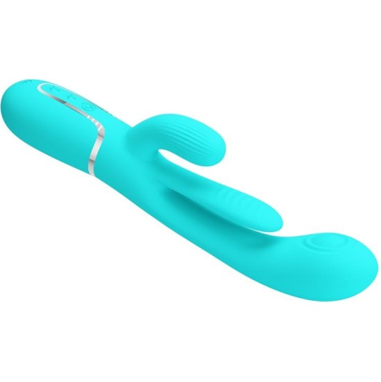 Prettylove Shania Tripple Rabbit Vibrator Turquoise