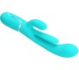 Prettylove Shania Tripple Rabbit Vibrator Turquoise