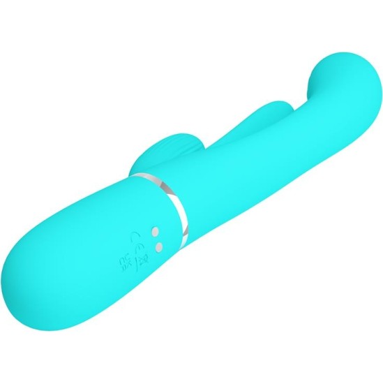 Prettylove Shania Tripple Rabbit Vibrator Turquoise