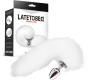 Latetobed Bdsm Line Metal Butt Plug with Foxy Tail Velvet Touch 40 cm White