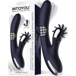 Intoyou Royalspace Vibe with Rotating Tongues and 360? Internal Beads Blue