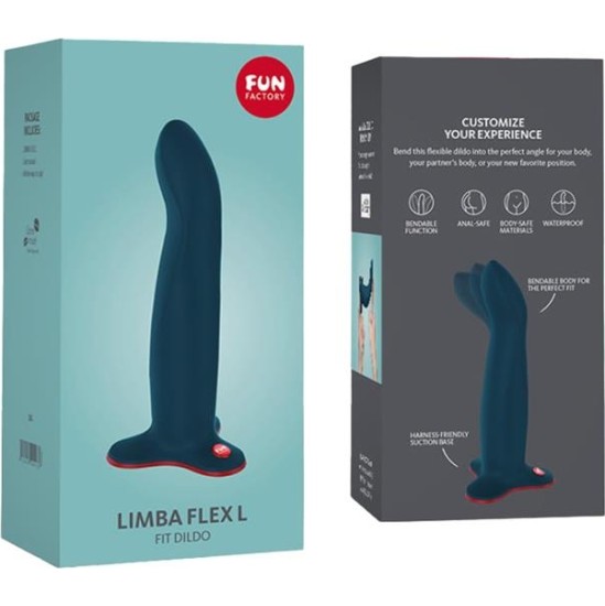 Fun Factory Limba Flex Dildo Size L Velvet Blue