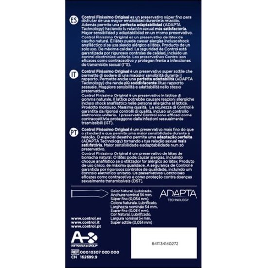 Control Finissimo Original Original 24 uds