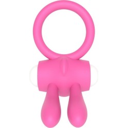 Lovetoy Vibrating Cockring Power Clit Pink