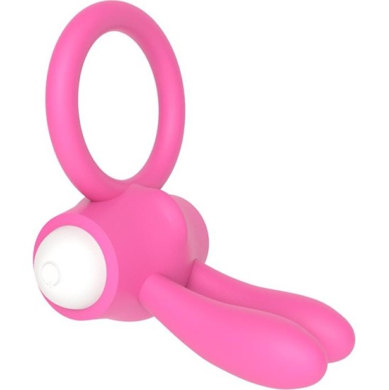 Lovetoy Vibrating Cockring Power Clit Pink