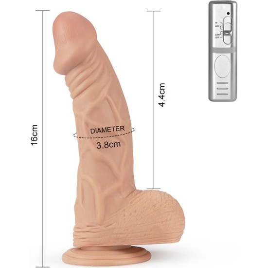 Lovetoy Dildo Real Extreme Dildo with Vibration 9 Flesh