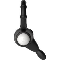 Lovetoy Vibrating Cockring Power Clit Black