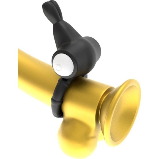 Lovetoy Vibrating Cockring Power Clit Black