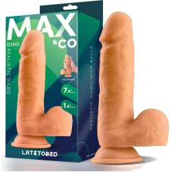 Max & Co Dimi Realistic Dildo with Testicles  7.9 Flesh