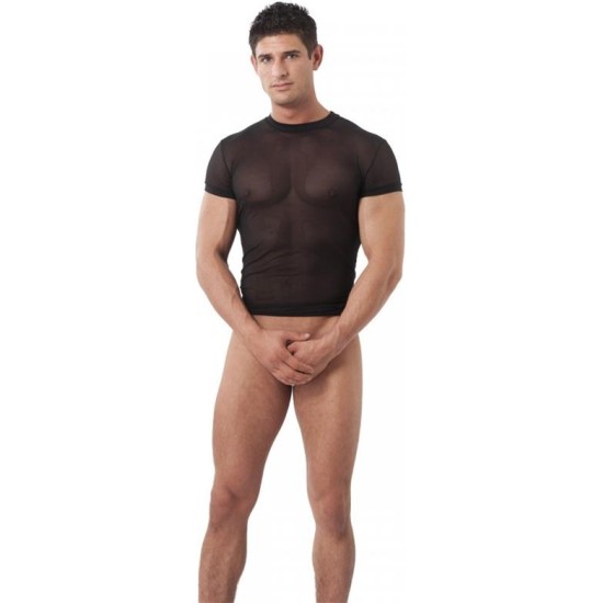 Amorable Fishnet Short Sleeve T-shirt Black