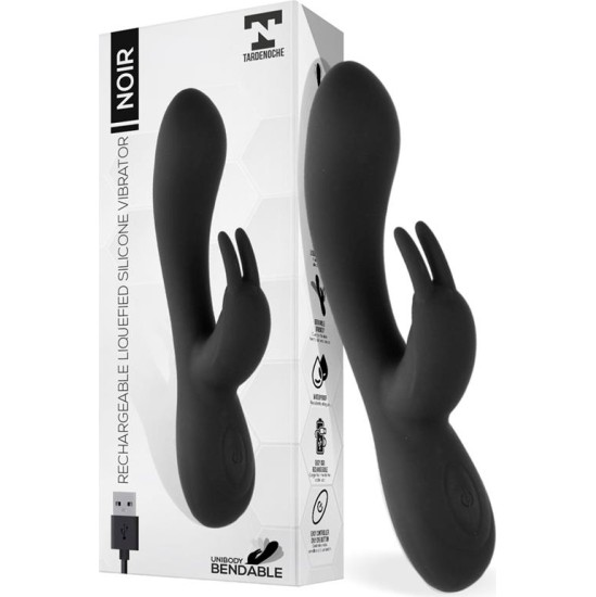 Tardenoche Noir Vibe Injected Liquid Silicone 2 Motors USB