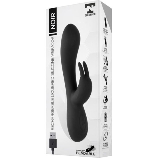 Tardenoche Noir Vibe Injected Liquid Silicone 2 Motors USB