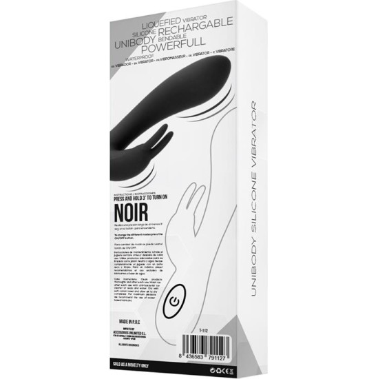 Tardenoche Noir Vibe Injected Liquid Silicone 2 Motors USB